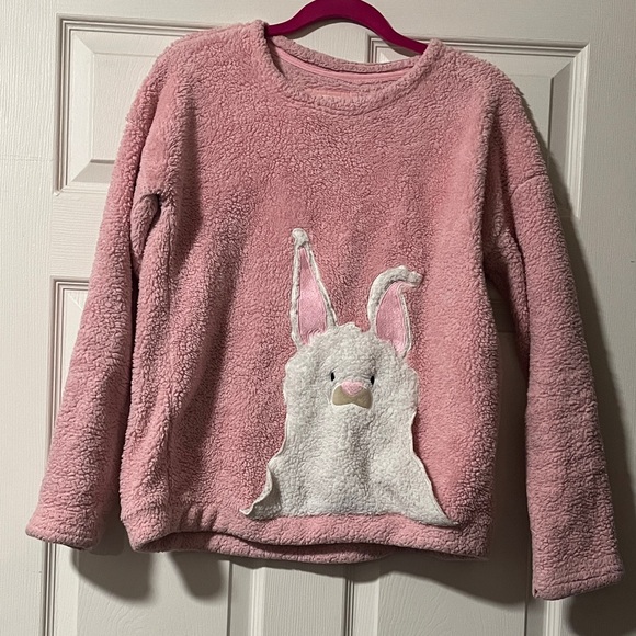 Pink Fuzzy Bunny Sweater - Picture 1 of 4